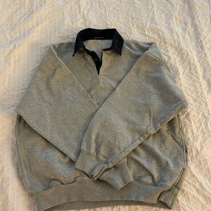 Brandy Melville collared sweatshirt (“one size fits most”)